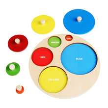 Load image into Gallery viewer, Montessori Wooden Shape Puzzle Board (Available in 5 different sizes)