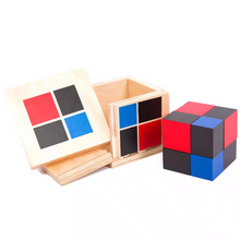 Load image into Gallery viewer, Montessori Binomial Cube Set