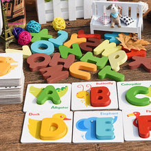Load image into Gallery viewer, Alphabet ABC / Numbers Matching Puzzle