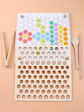 Load image into Gallery viewer, Montessori Sorting Rainbow Beads Pick Up Set