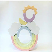 Load image into Gallery viewer, Wooden Rainbow Macaron Stacker