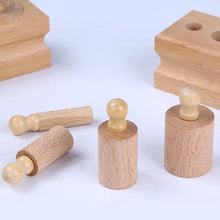 Load image into Gallery viewer, Montessori Knobbed Cylinders