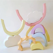 Load image into Gallery viewer, Wooden Rainbow Macaron Stacker