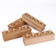 Load image into Gallery viewer, Montessori Knobbed Cylinders