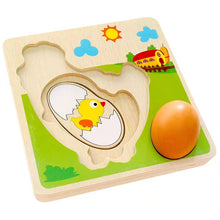 Load image into Gallery viewer, Chicken & Egg Stacking Nesting Puzzle