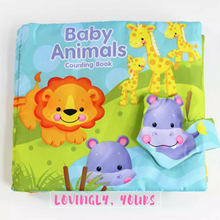 Load image into Gallery viewer, Baby Animals Counting Soft Book
