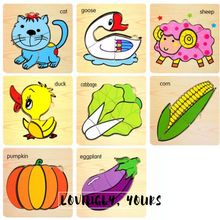 Load image into Gallery viewer, Wooden Mini Jigsaw Puzzle