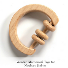 Load image into Gallery viewer, Wooden Montessori Rattles