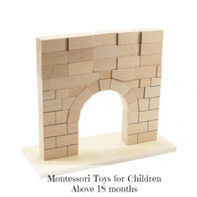 Load image into Gallery viewer, Roman Arch Montessori Building Blocks