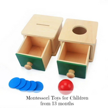 Load image into Gallery viewer, Montessori Imbucare Slot with Coin and Discs