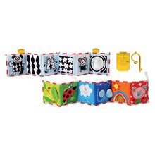 Load image into Gallery viewer, Coloured and Black & White Cot Bumper Book