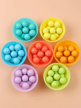 Load image into Gallery viewer, Montessori Sorting Rainbow Beads Pick Up Set