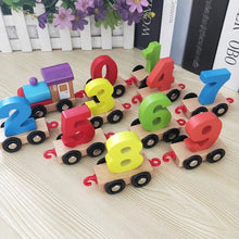 Load image into Gallery viewer, Montessori Wooden Number Train