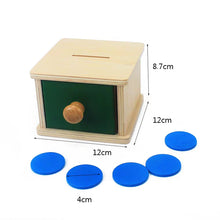 Load image into Gallery viewer, Montessori Imbucare Slot with Coin and Discs