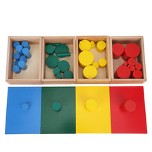 Load image into Gallery viewer, Montessori Knobless Classifying Cylinders
