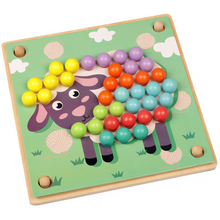 Load image into Gallery viewer, [Ready Stock] Animals Montessori Sorting Rainbow Beads Pick Up Set

