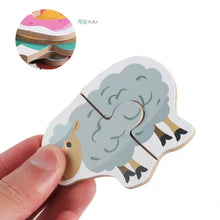 Load image into Gallery viewer, Animal / Vegetable / Transport 2 Piece Jigsaw Puzzle Set
