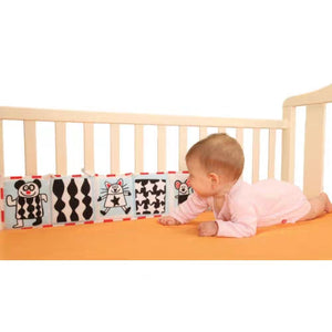 Coloured and Black & White Cot Bumper Book