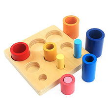 Load image into Gallery viewer, Montessori Wooden Knobbed Cylinders
