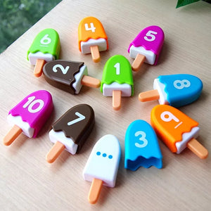[Ready Stock] Numbers Popsicles Ice Cream