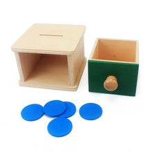 Load image into Gallery viewer, Montessori Imbucare Slot with Coin and Discs
