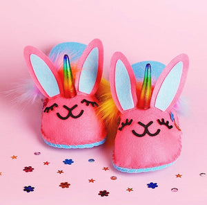 [Ready Stock] DIY Sew Your Own Unicorn Bunny Slippers