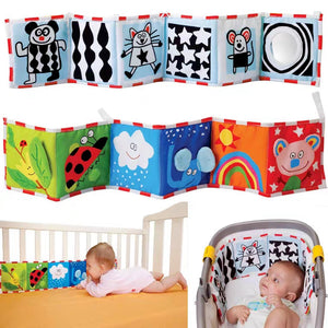 Coloured and Black & White Cot Bumper Book