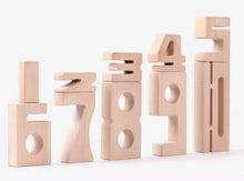 Load image into Gallery viewer, Montessori Wooden Number Stackers
