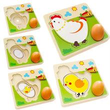 Load image into Gallery viewer, Chicken &amp; Egg Stacking Nesting Puzzle
