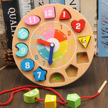 Load image into Gallery viewer, Wooden Clock Lacing Beads
