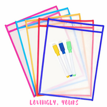 Load image into Gallery viewer, [Ready Stock] Reusable Worksheet Pockets
