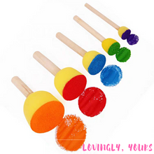 Load image into Gallery viewer, Foam Round Brushes (Set of 5)
