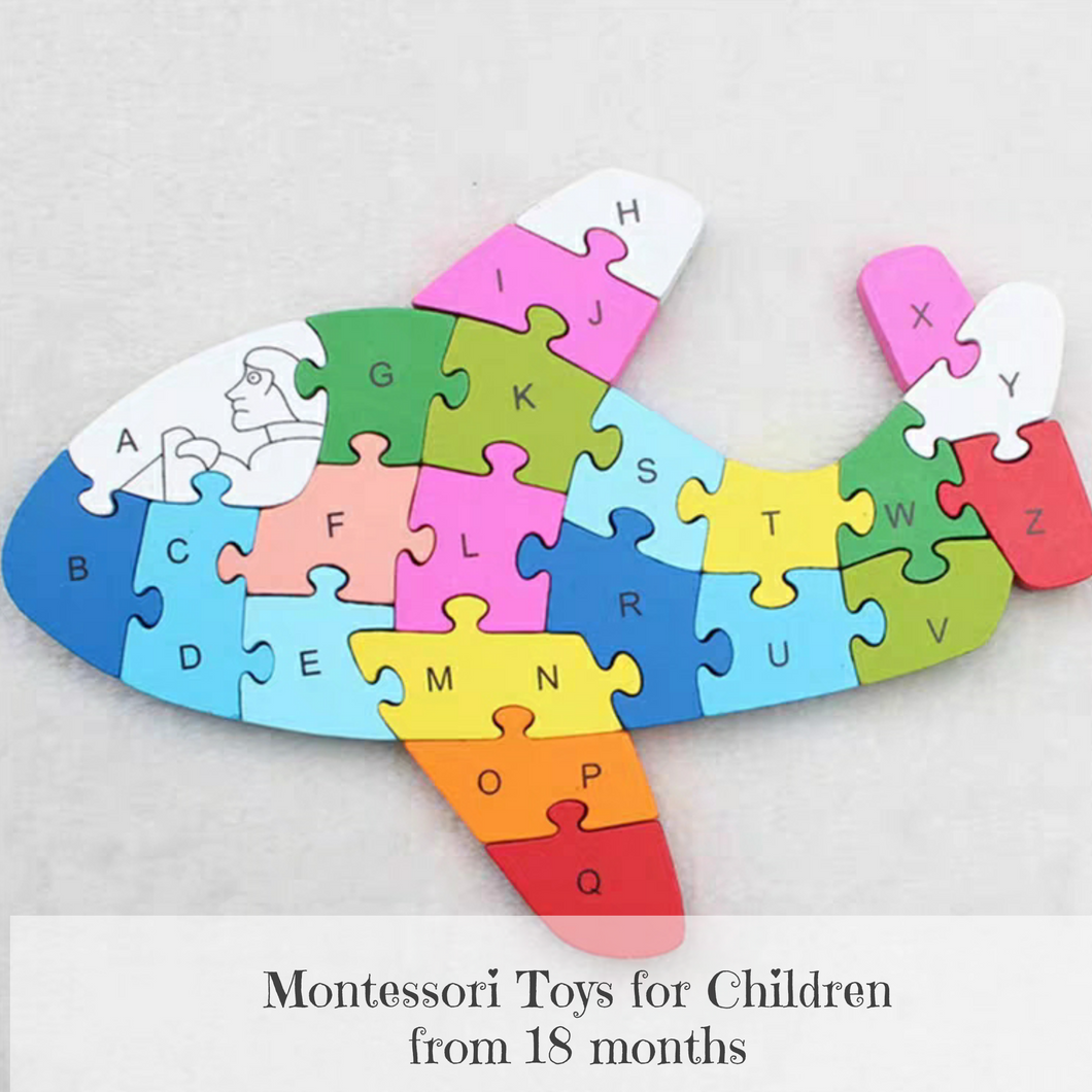 Montessori Alphabet ABC Jigsaw Puzzles (4 Different Designs)