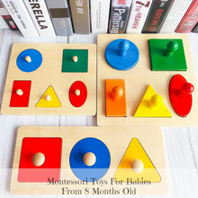 Load image into Gallery viewer, [Ready Stock] Montessori 3 and 5 Piece Shape Puzzle

