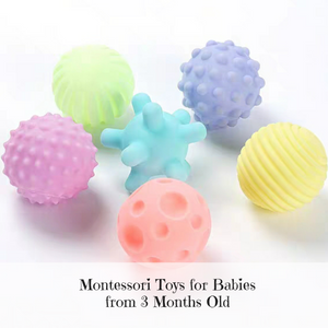 Montessori Textured Balls (Pastel)