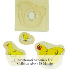 Load image into Gallery viewer, Montessori Nesting Life Cycle Puzzle (Frog)
