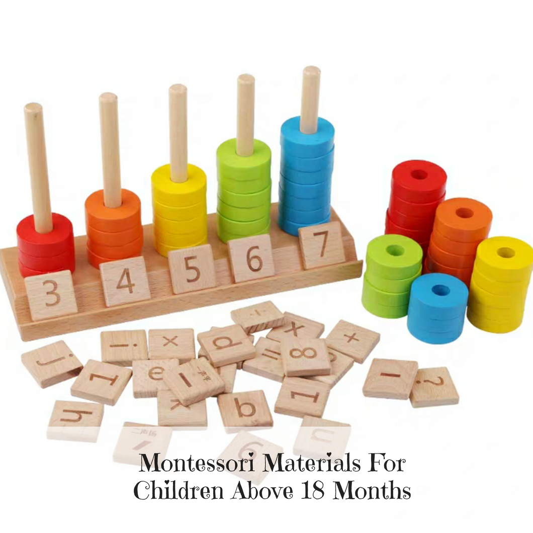 Montessori Colour & Number Sorting Rings Set