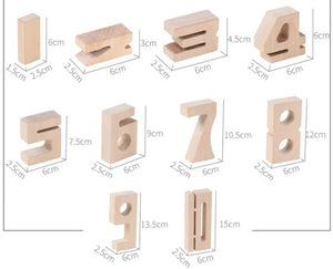 Montessori Wooden Number Stackers