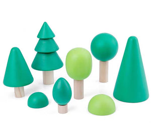 Wooden Trees (Set of 6)