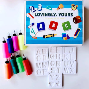 [Ready Stock] The Original Magic Water Alphabet and Numbers Babies Set