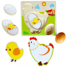 Load image into Gallery viewer, Chicken &amp; Egg Stacking Nesting Puzzle
