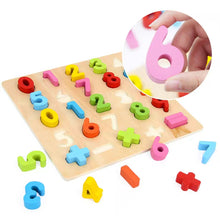 Load image into Gallery viewer, Alphabet ABC / Numbers Lift and Fit Puzzle
