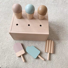 Load image into Gallery viewer, Montessori Ice Cream Wooden Set
