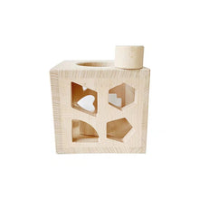 Load image into Gallery viewer, Montessori Wooden Box Shape Sorter
