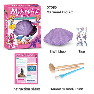 [Ready Stock] Mining Kit - Mermaid & Unicorn Dig Kit