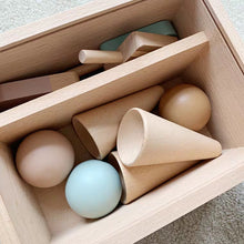 Load image into Gallery viewer, Montessori Ice Cream Wooden Set

