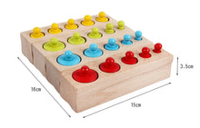 Load image into Gallery viewer, [Ready Stock] Montessori Knobbed Colourful Cylinders
