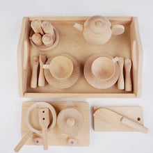 Load image into Gallery viewer, Montessori Inspired Pretend Play Kitchen Tea Set
