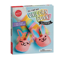 Load image into Gallery viewer, [Ready Stock] DIY Sew Your Own Unicorn Bunny Slippers
