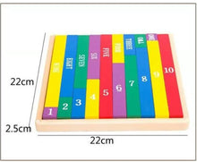 Load image into Gallery viewer, Montessori Matching Number Colour Puzzle Tangram
